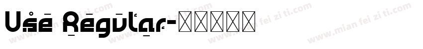 Use Regular字体转换